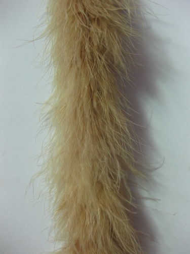 Light gold marabou feather boa - marabou,